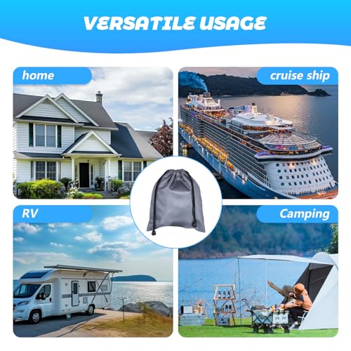Magnetic Clothesline for Cruise Ship, Travel Clothesline with 12 Clothespins for Cruise Ship Essentials, Clothes Drying Rack with Strong Magnets Hooks and Storage Bag for Cruise Ship Cabin Outdoor