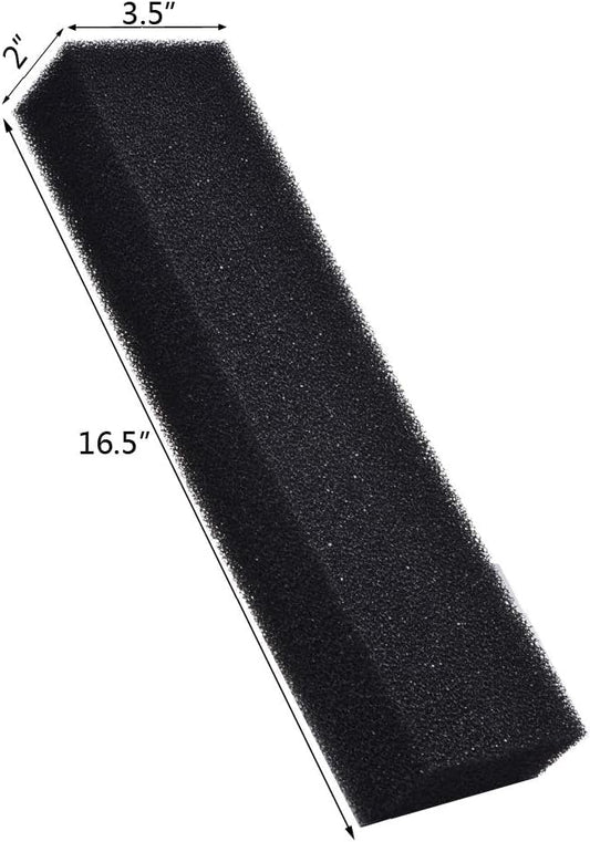 ALEGI Filter Foam Sponges, Bio Sponge Filter Media Pad, 16.5" x 3.5" x 2" - size: 16.5" x 3.5" x 2"
