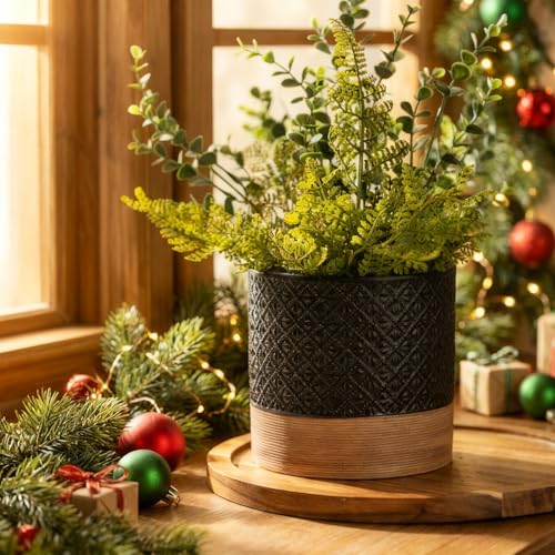 Miamolo Ceramic Coffee Container Jars with Airtight Lid, Black & 42 fl.oz - color: Black, size: 42 fl.oz