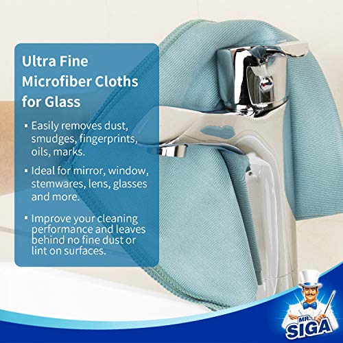 MR.SIGA Ultra Fine Microfiber Cloths for Glass, Pack of 36, 35 x 40cm 13.7" x 15.7" - size: 36 Pack-13.7 X 15.7 inch