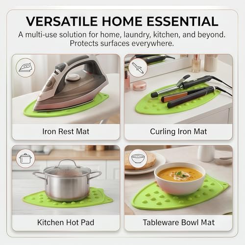 Silicone Iron Rest Pad, Green - color: Green