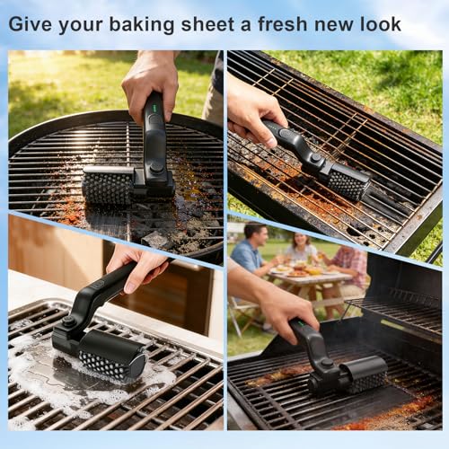 Electric BBQ Cleaning Brush for Grills, Rechargeable Cordless BBQ Brush