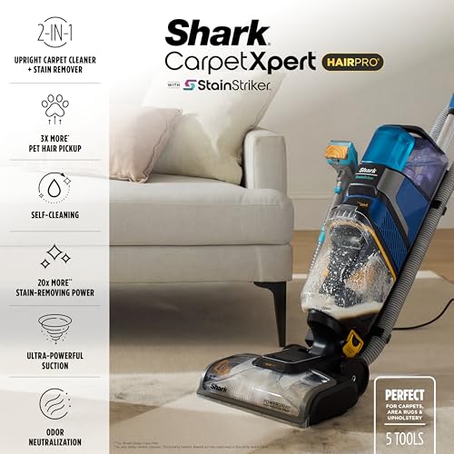 Shark CarpetXpert HairPro StainStriker Carpet & Stain Cleaner, EX304 - style: CarpetXpert HairPro + StainStriker + 5 Tools