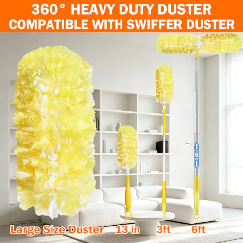 Heavy Duty Duster Refills for Swiffer Duster, 60 Count, Large