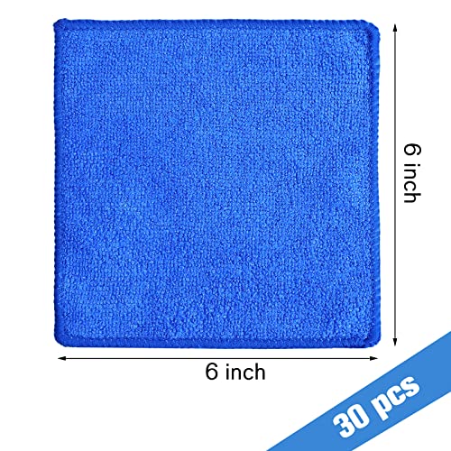 Tanlade 30 Pcs Dry Erase Cloth,6 X 6 Inch,Blue - color: Blue, size: 6 x 6 Inch