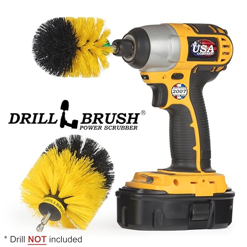 Bathroom Accessories for Cleaning - Bathtub Cleaning Tools - Sink Scrubber - color: Yellow