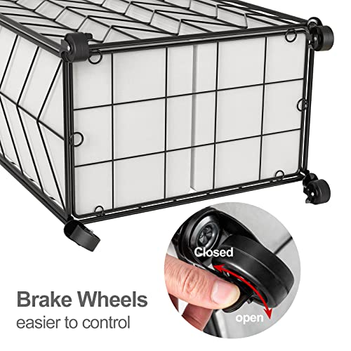 WOWLIVE Double Laundry Hamper with Lid, Rolling Laundry Basket with Wheels - color: Beige, size: 115l(22 X 13 X 26.4 Inches)