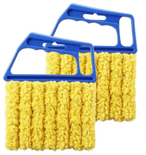 2 Pcs Blind Duster for Wood Blinds, 7 Finger Blind Cleaner