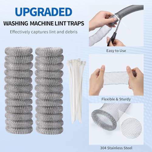 SUNHE YHK Lint Traps for Washing Machine, 40 Pieces