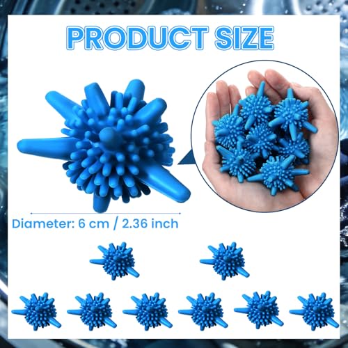 Zhehao 8 Pcs Dryer Balls Silicone Agitator Ball for Washing Machine 2.36in