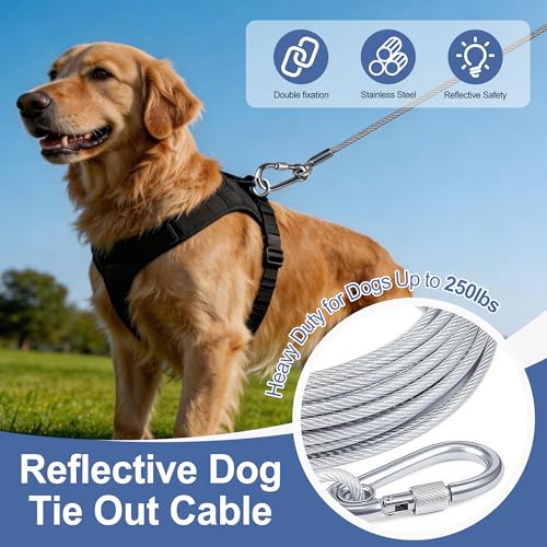 1/5'' Outdoor Clothesline,Heavy Galvanized Steel Cable,16ft - size: 16FT