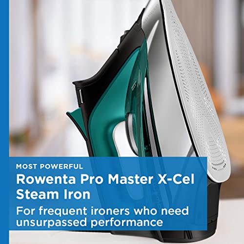 Rowenta Pro Master Stainless Steel Soleplate Steam Iron for Clothes, Anti-Drip Protection, 210 g/min, 400 Microsteam Holes, 1775 Watts Iron Steamer for Clothes, Powerful Steam DW8360 - style: Classic Professional Iron