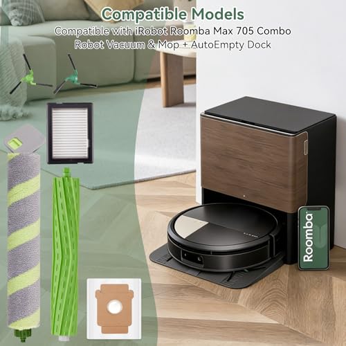 Replacement Parts for iRobot Roomba Max 705 Combo /705X Robot Vacuum & Mop - size: roomba Max 705