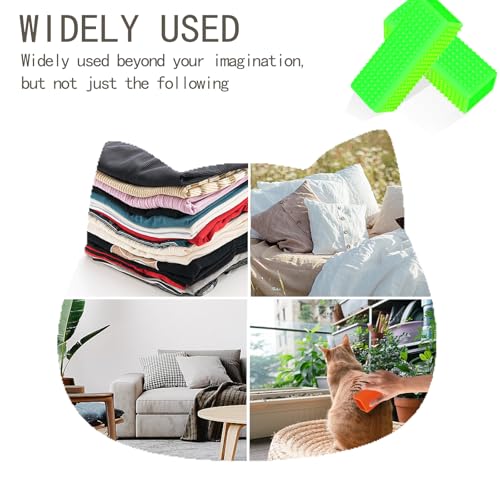 2pcs Pet Dog Cat Hair Remover, Pet Hair Removal Tool, Hollow Cleaner Brush for car,Interior, Furniture, Sofa (green and green) - color: greengreen