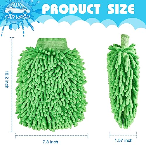 Toulite 16 Pcs Microfiber Wash Mitts, 7.48 x 10.24 Inch, Bright Colors - color: Bright Colors, size: 7.48 x 10.24 Inch