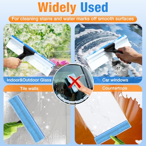 SOBONNE Window Squeegee for Home Window Cleaning