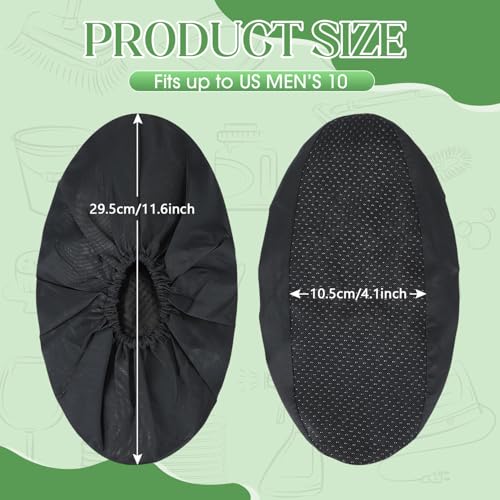 Frienda 8 Pairs Reusable Shoe Covers Waterproof Non Slip Floor,Medium - size: Medium