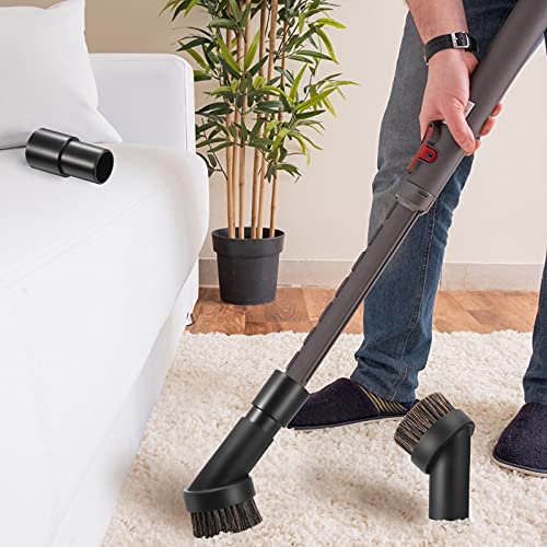Honoson 3 Pcs 25 mm Vacuum Brush Attachment Round Dust Brush, Horsehair