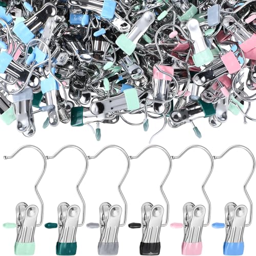 Yinder 150 Pcs Boot Hanger Clips Laundry Hooks Stainless Steel, Multicolor - color: Multicolor