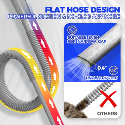 Holikme Dryer Vent Cleaner Kit – Gray Lint Vacuum Attachment - color: Gray
