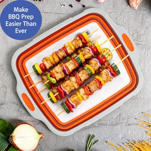 Foldable outdoor chopping board