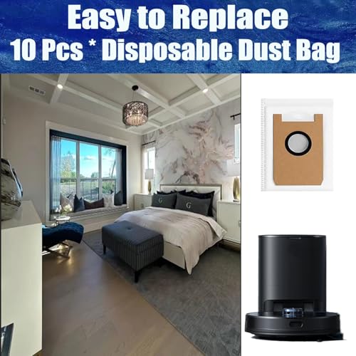 Replacement Disposable Dust Bag for Giomre/Loorow AT800 Robot Vacuum