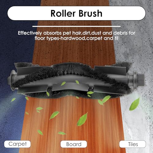 (11 Pack) M1 Replacement Parts Compatible with Lefant M1 Robot Vacuum Cleaner, 1 Roller Brush, 4 Side Brushes, 4 HEPA Filters, 2 Mop Pads, Accessories Kit
