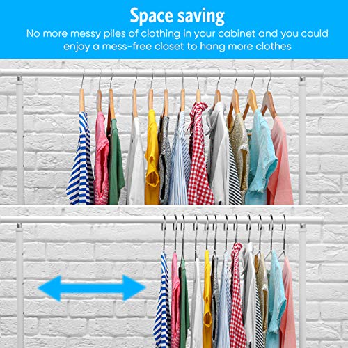 Fayleeko Wire Coat Hangers - 17.7 Inch Heavy Duty Stainless Steel Hangers (50 Pack) - size: 50Pack 17.7inch
