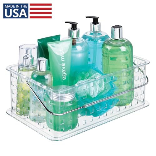 iDesign Large Stackable Shower Caddy Basket, Clear - style: Pack of 1