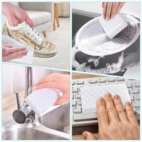 GLIMGLINT 12PK Magic Sponges Cleaning Eraser, Powerful Scrubber Foam Pads
