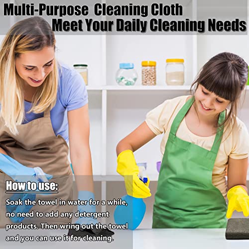 KTT Thickened Magic Cleaning Cloth, 12" x 16", 5 Pack - color: Dark Grey 5p