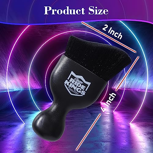 Car Interior Detailing Brush - Black - color: Black