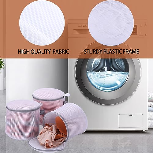 Bra Washing Bag for Laundry, Lingerie Bag for Washing Delicates, 8", 2Pcs - size: 2L(8x8x8")