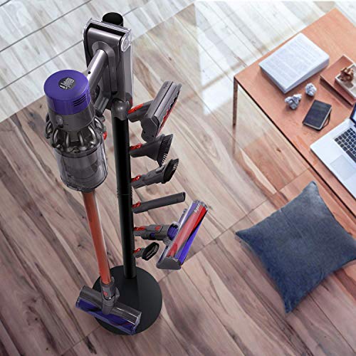 XIGOO Vacuum Stand for Dyson V15 Detect, V11 V10 V8 V7 V6 - color: Black, style: 6 Hooks