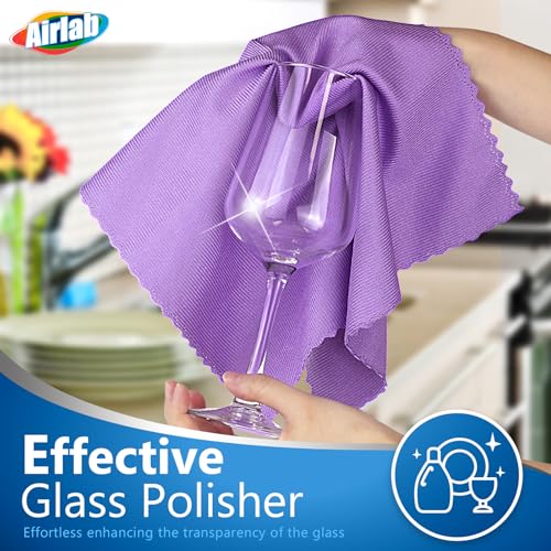 Airlab Glass Polishing Streak Free Miracle Cleaning Cloth, Multicolor - color: Multicolor