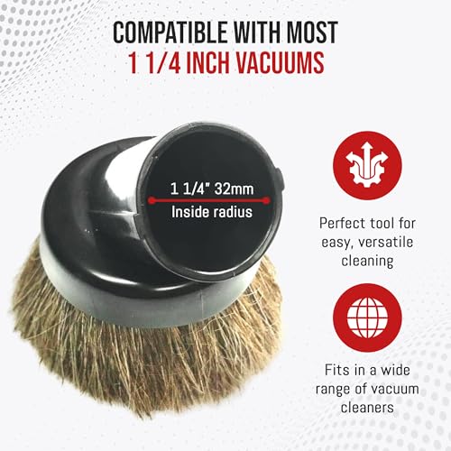 MP Maresh Products Dust Brush Attachment - Soft Bristle Cleaning Brush - size: Vacuum Brush