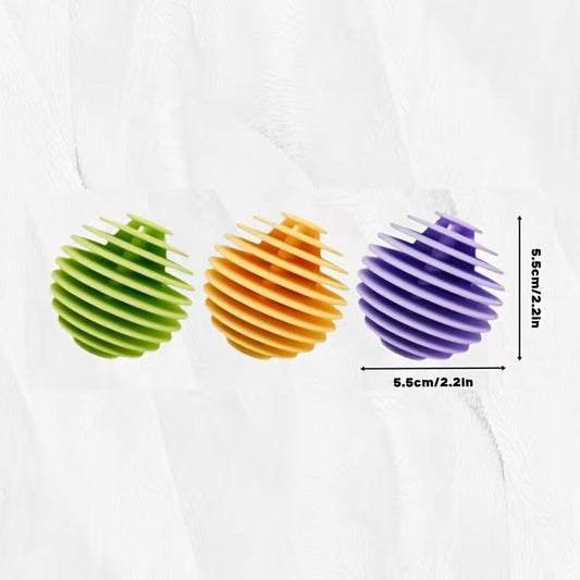 3pcs Anti Tangling Reusable Laundry Ball - Dryer Ball for Washing Machines