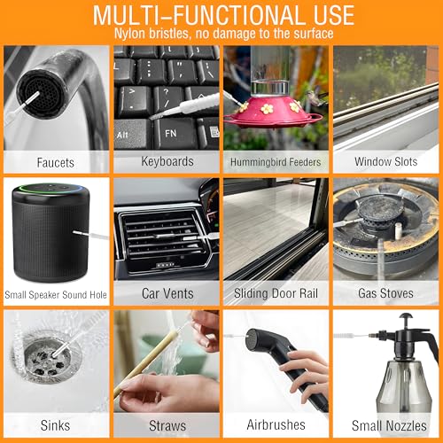 20PCS Shower Head Cleaner Picks for Small Hole Gap Hole Anti-Clogging,White