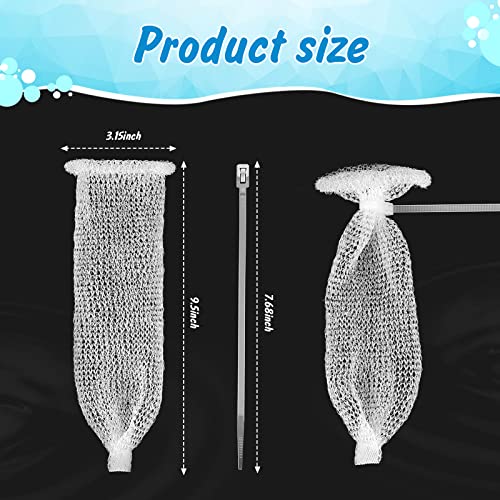 40 Pcs Nylon Washer Hose Lint Traps Washing Machine Mesh Filters