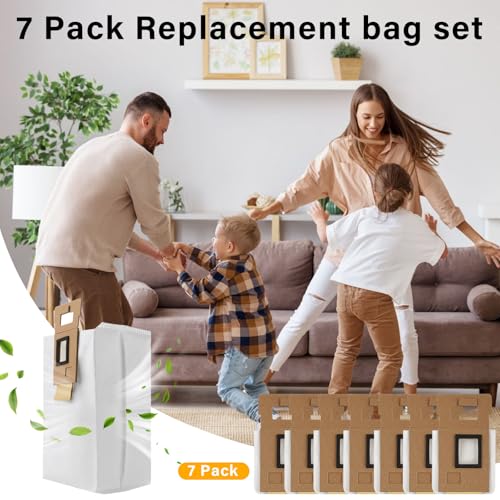 Dust Bags for Roborock S7/S7+/S7 MaxV Plus Vacuum Cleaner Auto-Empty Dock - style: S7 DB 7