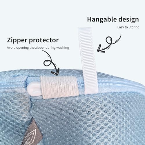 Shoe Washing Machine Bag, Large Laundry Bag for Sneaker, Blue, 8x15", 4Pcs - color: Blue, size: 4XL(8x8x15")