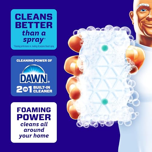 Mr. Clean Magic Eraser Foaming Sponge, All Purpose Cleaner, Dawn Cleaning Power, Wall, Sneaker, Oven Cleaner, Kitchen, Bathroom, Shower Cleaning Supplies, Scrubber, Ultra Foamy, 5ct - size: 5 Count