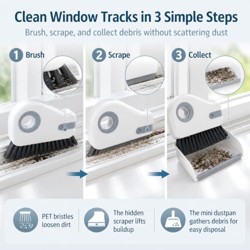RUIGENG2-in-1 Window Groove Cleaning Brush,