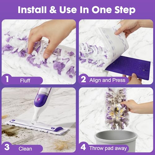 Power Mop Refills for Swiffer PowerMop, 20 Count Thick Multi-Surface Mopping Pad Refill, Unscented Disposable Power Mop Pads for Wet Dry Floor Cleaning, Tile, Hardwood, Laminate - size: 20 Count Pads