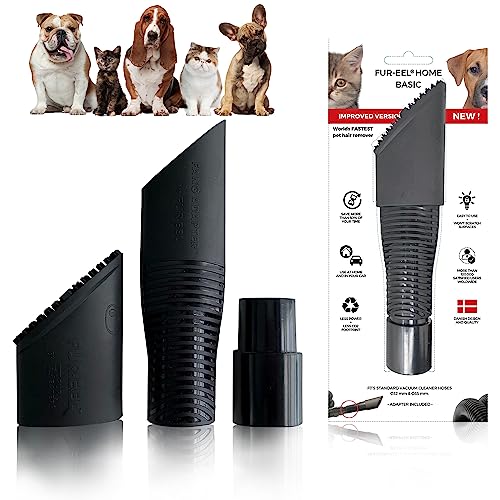 Fur-EEL PRO 1.0 Pet Hair Vacuum Attachment, Rubber Pet Hair Remover