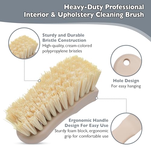 Nanoskin Interior Cleaning Brushes for Upholstery, 6"