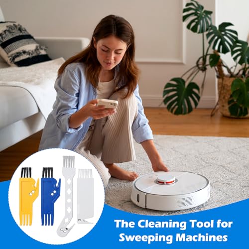 4 PCS Universal Handheld Vacuum Cleaner Brush with Built-in Blade - color: Multicolor-b