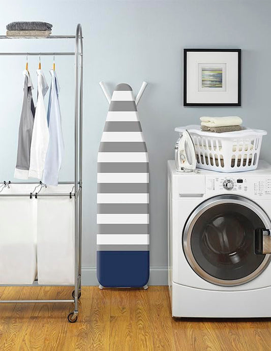 Whitmor Reversible Ironing Board Cover and Pad 54.0x15.0, Gray Blue - color: Gray Blue, size: 54x15 Inches