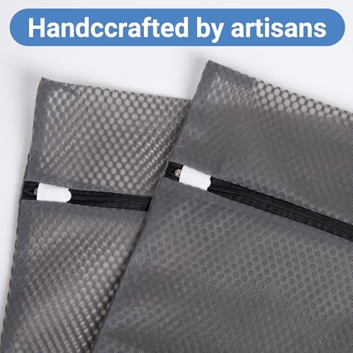 6Pcs Durable Honeycomb Mesh Laundry Bags for Delicates 16 x 20 Inches, Gray - color: 6pcs(16 x 20 Inches)