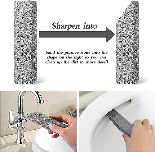 12Pack Pumice Stone for Toilet Cleaning, Hard Water Rings & Stains - color: B-12